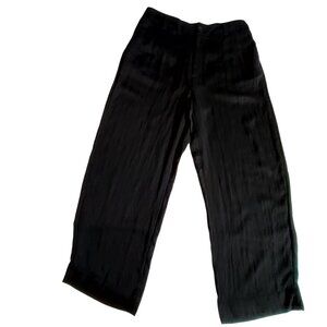 A New Day Womens Black HighRise Straight-Leg Pants Size 10 Lyocell Blend Relaxed